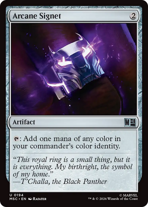 Arcane Signet (#194) (Surge Foil) | Marvel Super Heroes Commander、Magic: The Gathering、kayou