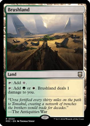 Brushland (Ripple Foil) (M3C-324) - Modern Horizons 3 Commander Foil、Wizards of the Coast、kayou