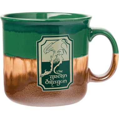The Lord of The Rings: The Green Dragon - Reactive Glaze Ceramic Camper Mug (20oz)、Silver Buffalo、kayou