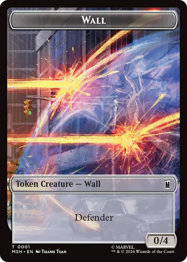 Marvel Super Heroes - Wall Token (Foil) | Marvel Super Heroes、Magic: The Gathering、kayou