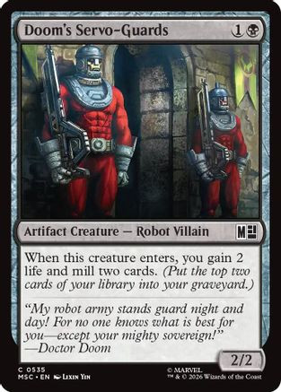 Doom's Servo-Guards (MSC-535) - Commander: Marvel Super Heroes、Wizards of the Coast、kayou
