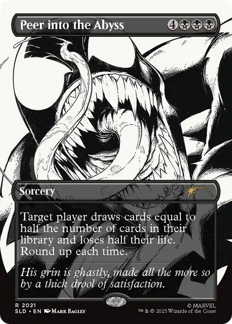 Peer into the Abyss (Secret Lair - Marvel's Spider-Man: Venom Unleashed Inks) | Secret Lair Drops、Magic: The Gathering、kayou