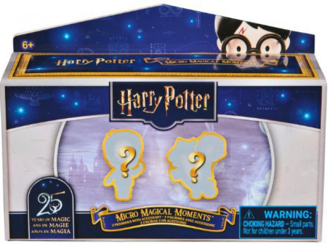 Harry Potter Wizarding World Micro Magical Moments 25th Anniversary 1.5-Inch Mystery Figure 2-Pack 2 RANDOM Figurines with Accessory、ToyWiz、kayou