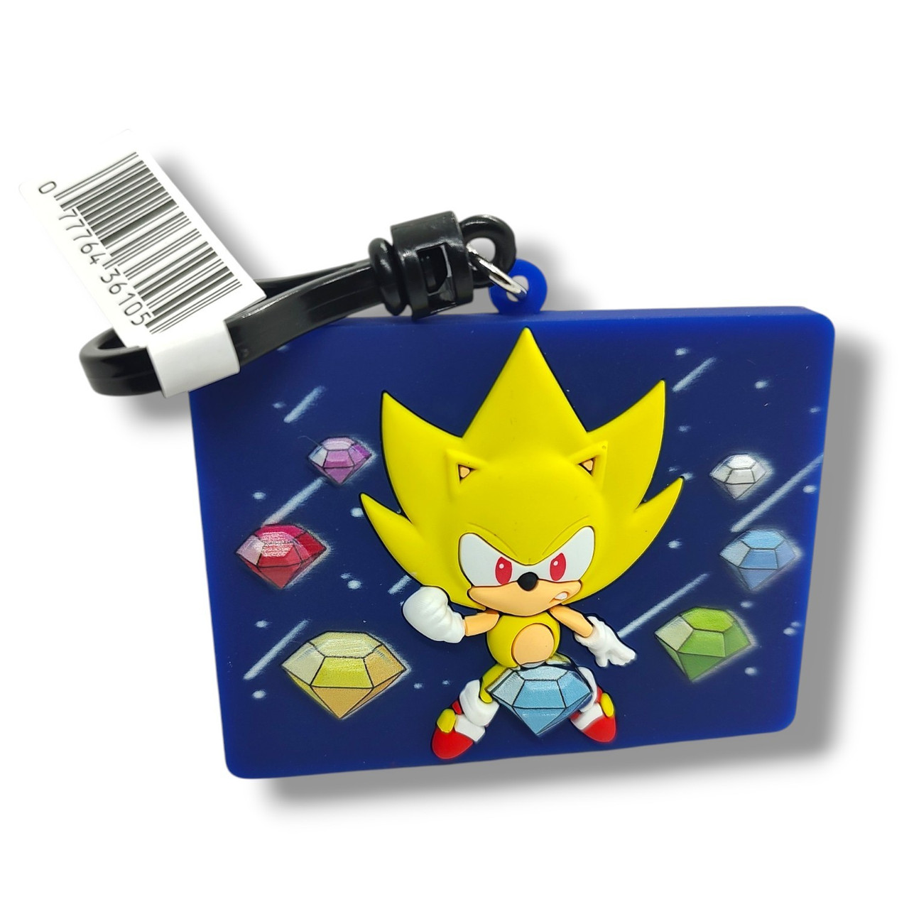 3D Figural Bag Clip Sonic the Hedgehog Series 6 Super Sonic 2-Inch Minifigure Exclusive A Loose、ToyWiz、kayou