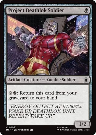 Project Deathlok Soldier (MSH-109) - Marvel Super Heroes Foil、Wizards of the Coast、kayou