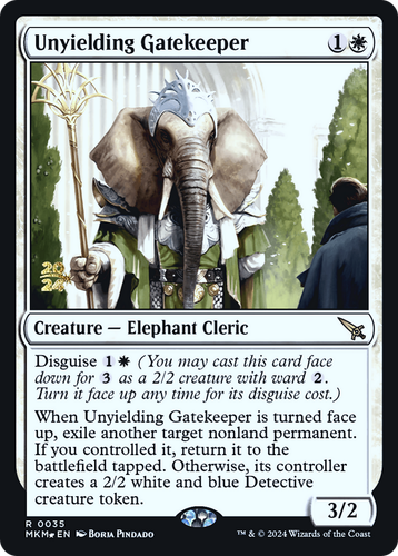 Unyielding Gatekeeper (PRE-035) - Murders at Karlov Manor Promos Foil、Wizards of the Coast、kayou