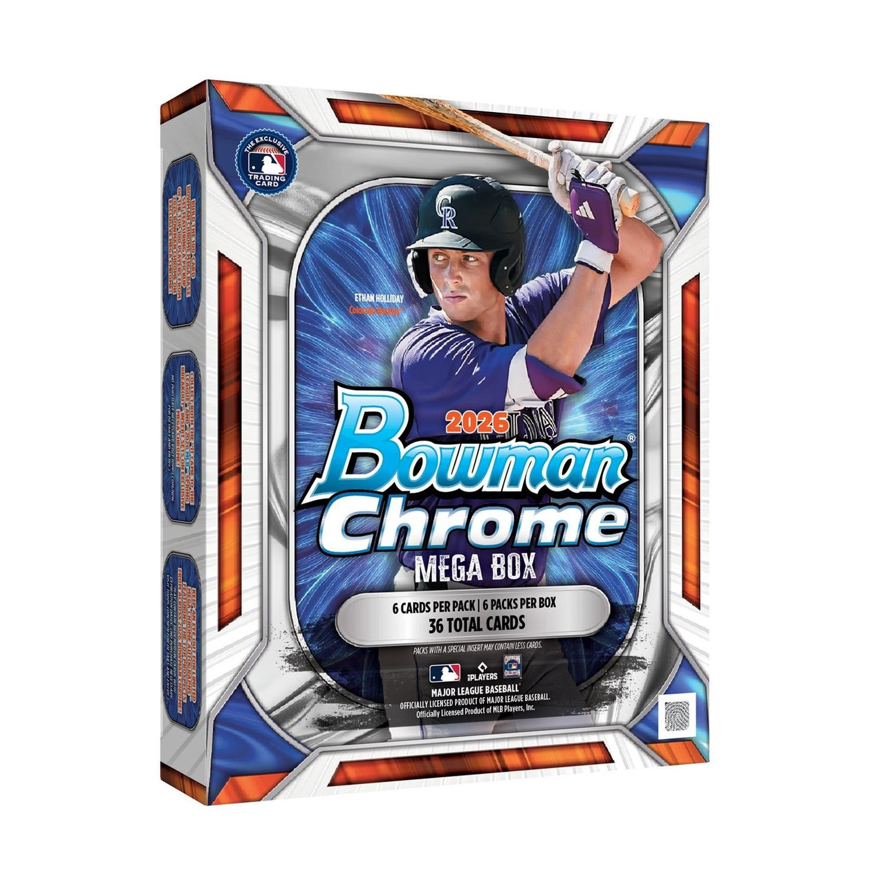 MLB Topps 2026 Bowman Chrome Baseball Trading Card MEGA Box 6 Packs、ToyWiz、kayou