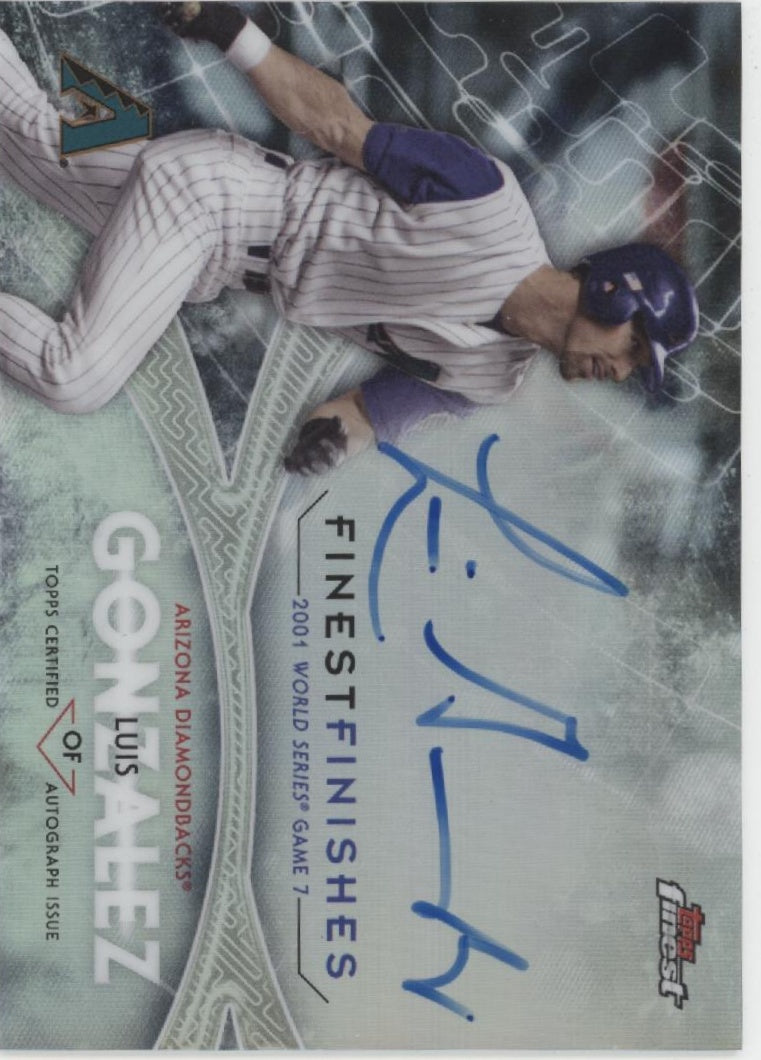Luis Gonzalez 2017 Topps Finest Finishes Refractor Auto #FINA-LG、Collector Store LLC、kayou