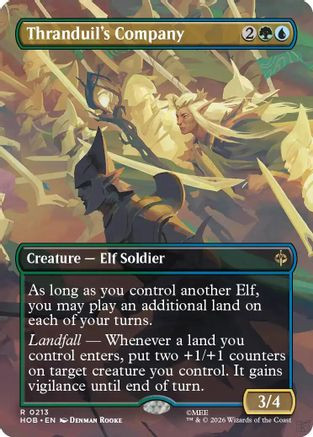 Thranduil's Company (Borderless) (HOB-213) - The Hobbit Foil、Wizards of the Coast、kayou