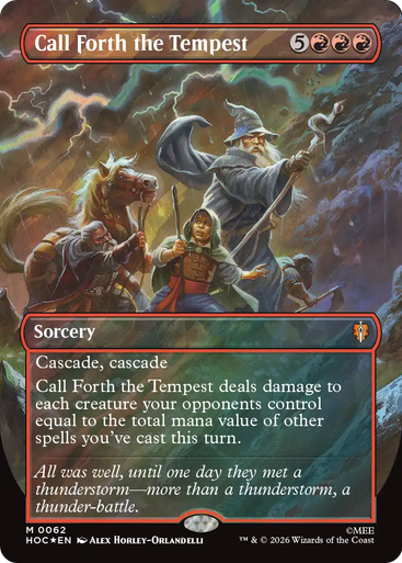 Call Forth the Tempest (Borderless Art Surge Foil) | The Hobbit Commander、Magic: The Gathering、kayou
