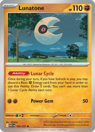 Lunatone 105 - ME Ascended Heroes Holofoil、The Pokémon Company、kayou