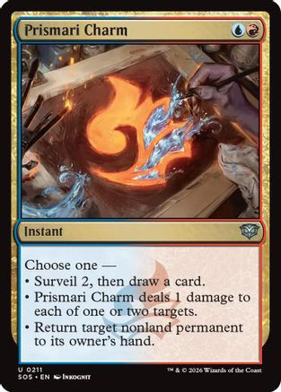 Prismari Charm (SOS-211) - Secrets of Strixhaven Foil、Wizards of the Coast、kayou