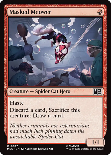 Masked Meower (Foil) | Marvel Super Heroes Commander、Magic: The Gathering、kayou