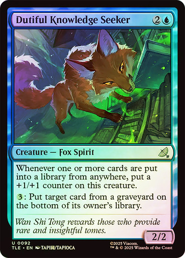 Dutiful Knowledge Seeker、Magic: The Gathering、kayou