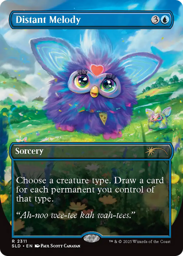 Distant Melody (Foil) (Secret Lair - Furby: Doo-Ay Noo-Lah) | Secret Lair Drops、Magic: The Gathering、kayou