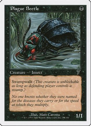 Plague Beetle (7ED-155) - 7th Edition Foil、Wizards of the Coast、kayou