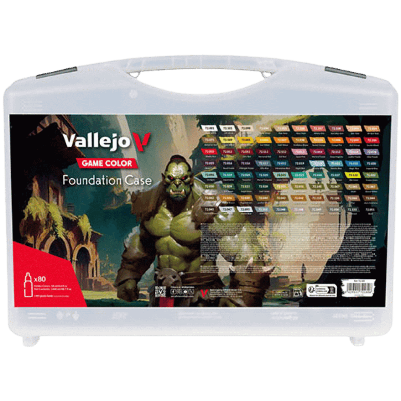 Acrylicos Vallejo: Game Color - Foundation Case 18ml (80ct)、Acrylicos Vallejo, S.L.、kayou
