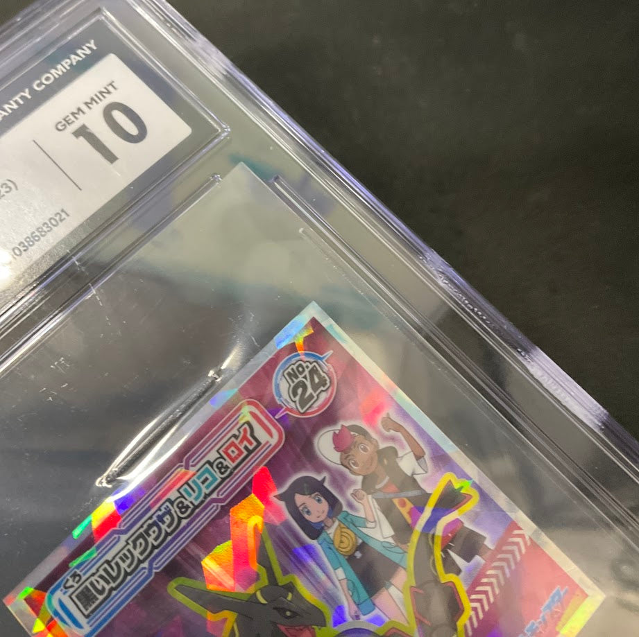 Black Rayquaza & Liko & Roy Pokemon Horizons Stickers Lotte #24 CGC 10、Collector Store LLC Gaming、kayou