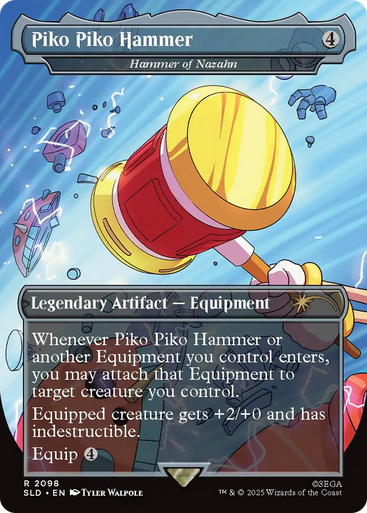 Hammer of Nazahn Piko Piko Hammer (Secret Lair - Sonic: Turbo Gear) | Secret Lair Drops、Magic: The Gathering、kayou