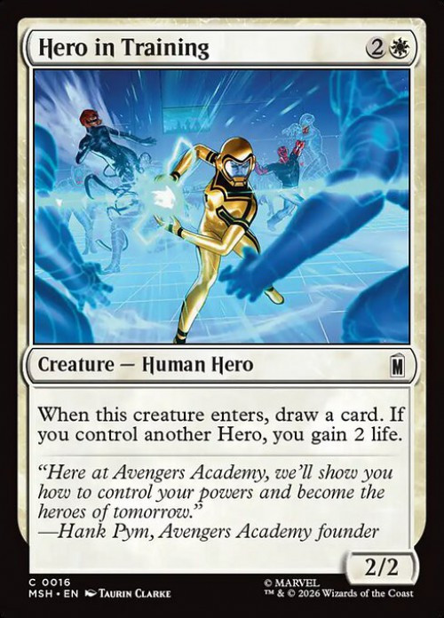 MtG Marvel Super Heroes Common FOIL Hero in Training #16、ToyWiz、kayou
