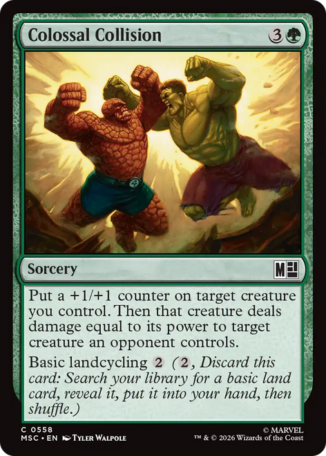 Colossal Collision (Foil) | Marvel Super Heroes Commander、Magic: The Gathering、kayou