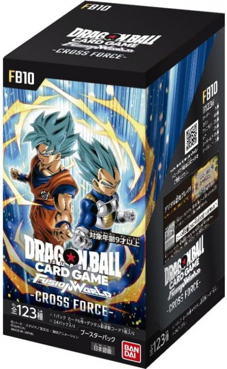 Dragon Ball Super Trading Card Game Fusion World 10 Cross Force Booster Box FB10 JAPANESE, 24 Packs、ToyWiz、kayou