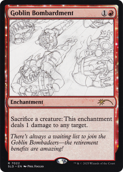 Goblin Bombardment (#7022) (Foil) (Secret Lair - Phil Foglio) | Secret Lair Drops、Magic: The Gathering、kayou