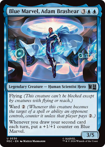 Blue Marvel, Adam Brashear (Foil) | Marvel Super Heroes Commander、Magic: The Gathering、kayou