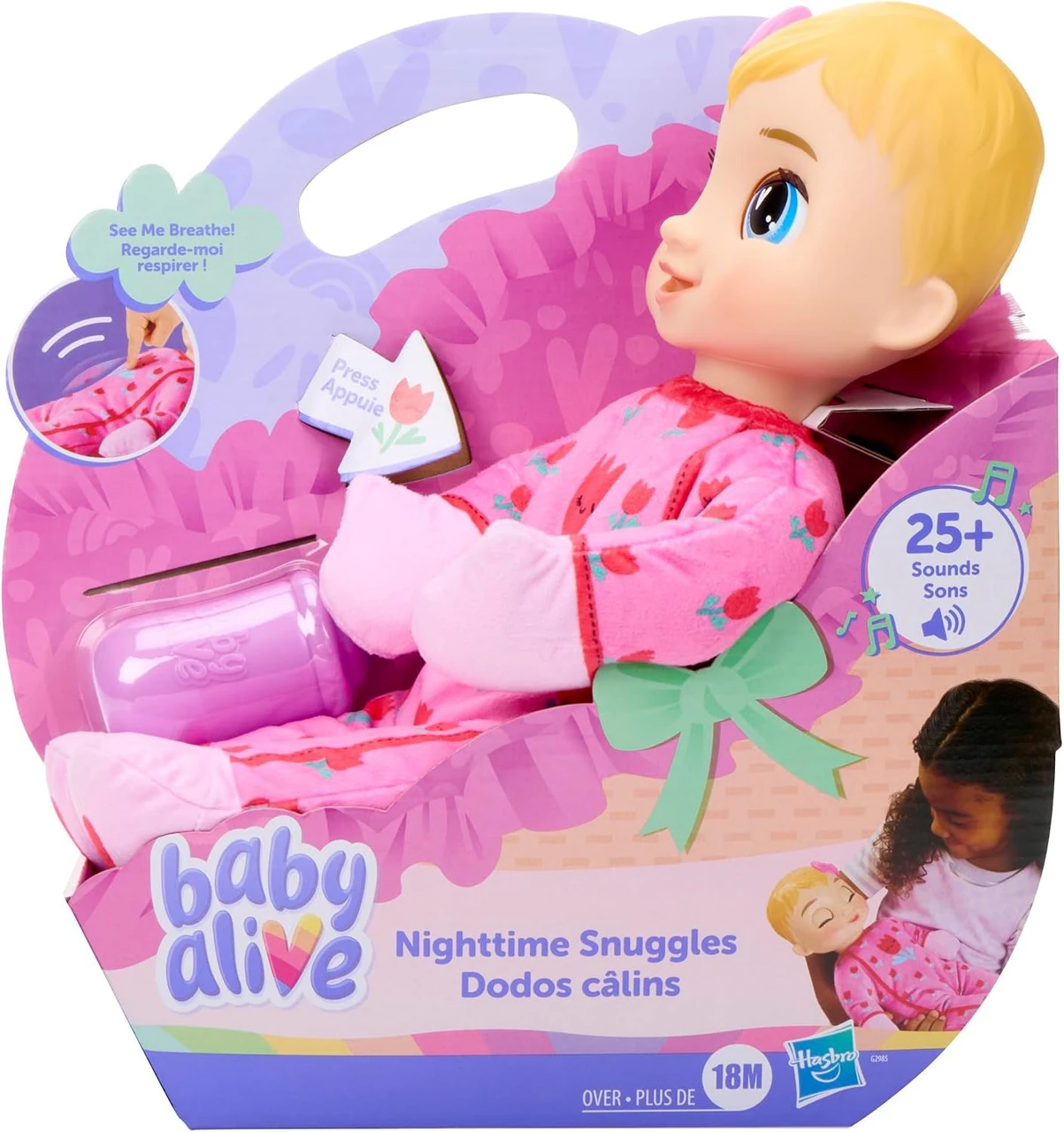 Baby Alive Nighttime Snuggles 14-Inch Doll Blonde、ToyWiz、kayou