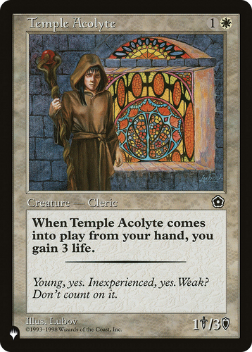Temple Acolyte (LIST-) - The List、Wizards of the Coast、kayou