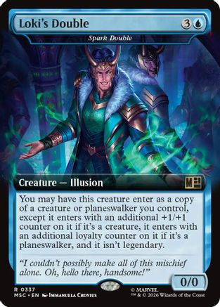 Loki's Double - Spark Double (Extended Art) (MSC-337) - Commander: Marvel Super Heroes、Wizards of the Coast、kayou
