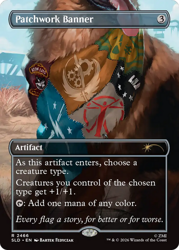 Patchwork Banner (Secret Lair - Fallout: Greet the Dog) | Secret Lair Drops、Magic: The Gathering、kayou