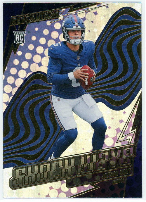 NFL 2025 Panini Revolution Football Shock Wave Jaxson Dart #22 Rookie、ToyWiz、kayou