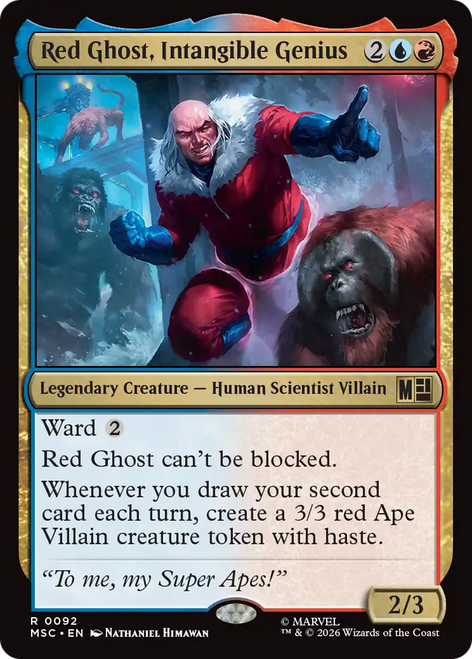 Red Ghost, Intangible Genius (Surge Foil) | Marvel Super Heroes Commander、Magic: The Gathering、kayou