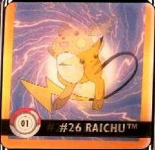 Pokemon Pikachu + Raichu Flipz 3D #1 Scuffed Back、ToyWiz、kayou