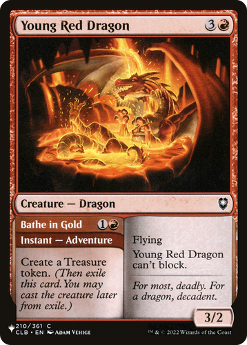 Young Red Dragon (LIST-210/361) - The List、Wizards of the Coast、kayou