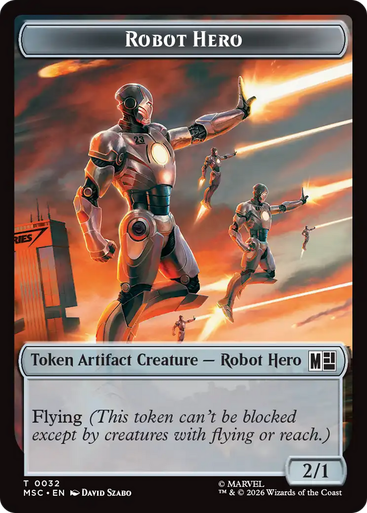 Marvel Super Heroes Commander - Robot Hero Token (Surgefoil) | Marvel Super Heroes Commander、Magic: The Gathering、kayou