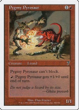 Pygmy Pyrosaur (7ED-208) - 7th Edition Foil、Wizards of the Coast、kayou