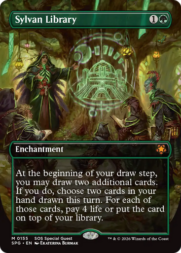 Sylvan Library (Borderless Art) | Special Guests、Magic: The Gathering、kayou