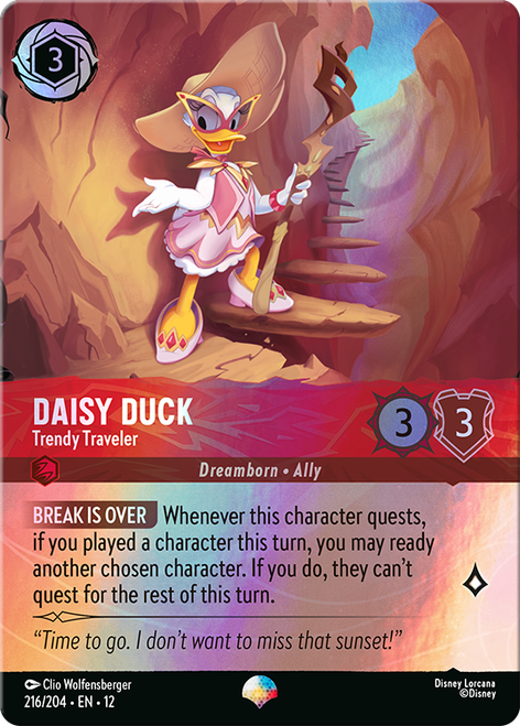 Daisy Duck - Trendy Traveler (Epic Rare) | Wilds Unknown、Disney Lorcana、kayou