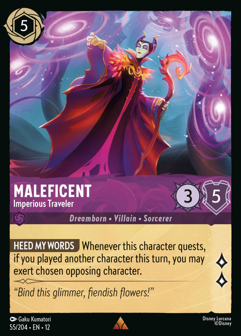 Maleficent - Imperious Traveler (Foil) | Wilds Unknown、Disney Lorcana、kayou
