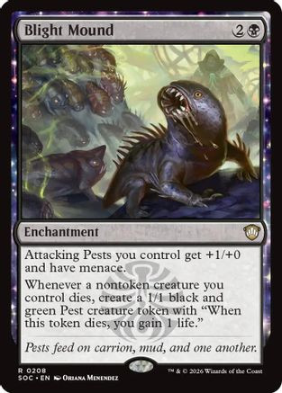 Blight Mound (SOC-208) - Commander: Secrets of Strixhaven、Wizards of the Coast、kayou