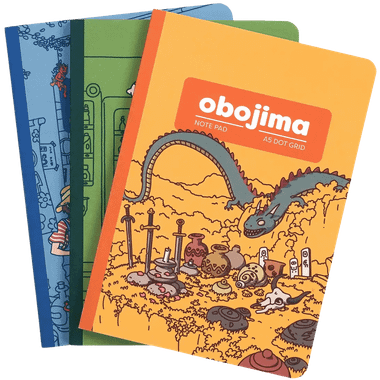 Obojima: Note Pad - A5 Dot Grid 3-Pack (PREORDER)、1985 Games、kayou