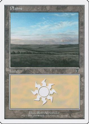 Plains (342) (7ED-342) - 7th Edition Foil、Wizards of the Coast、kayou