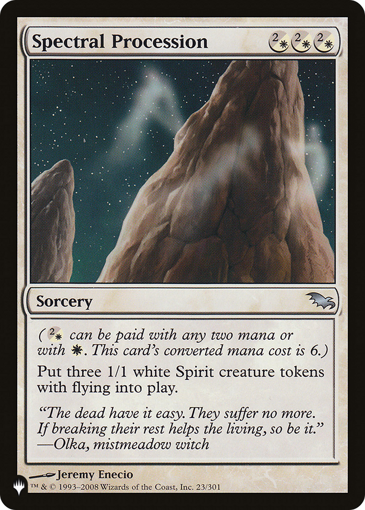 Spectral Procession (LIST-23/301) - The List、Wizards of the Coast、kayou