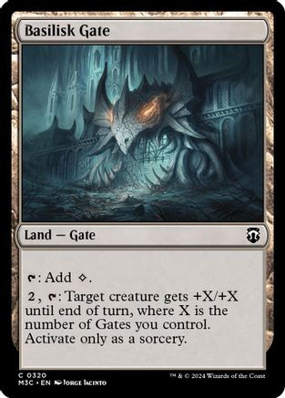 Basilisk Gate (Ripple Foil) (M3C-320) - Modern Horizons 3 Commander Foil、Wizards of the Coast、kayou