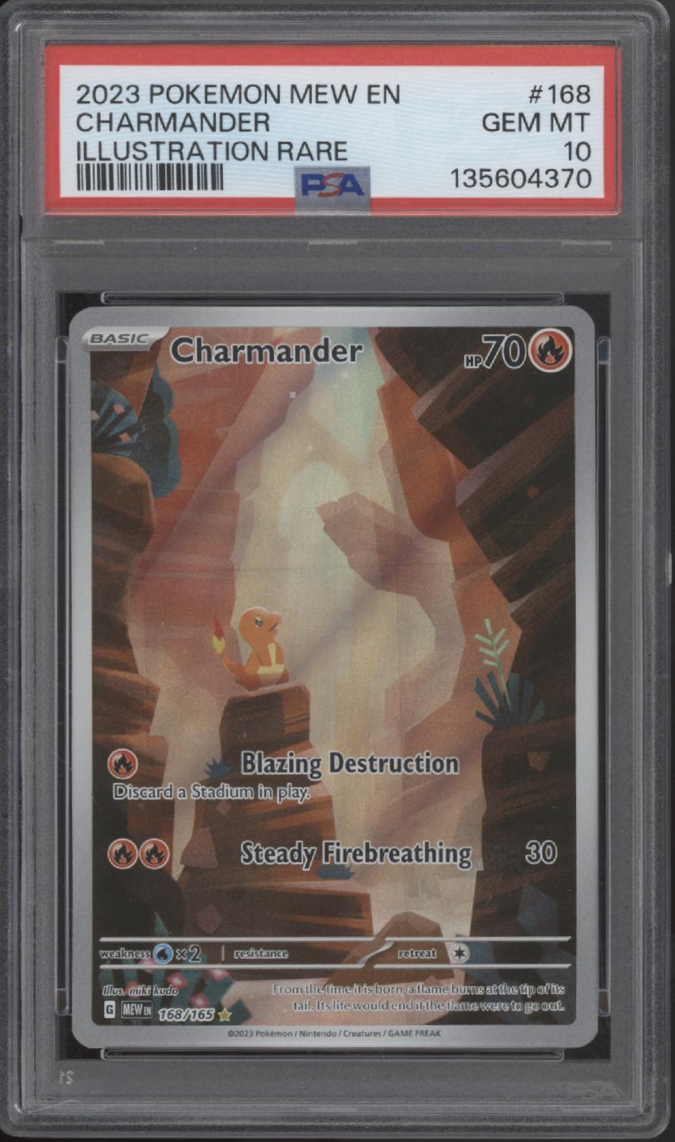 Charmander Pokemon 151 Illustration Rare #168 PSA 10 #2、Collector Store LLC Gaming、kayou