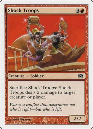 Shock Troops (8ED-223) - 8th Edition、Wizards of the Coast、kayou