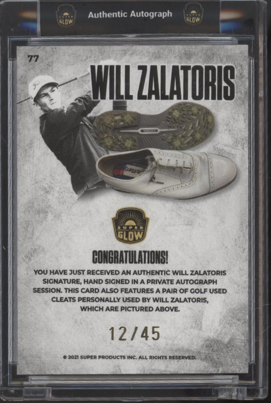 Will Zalatoris 2021 Super Products Super Glow Relic Auto 12/45 #77、Collector Store LLC、kayou