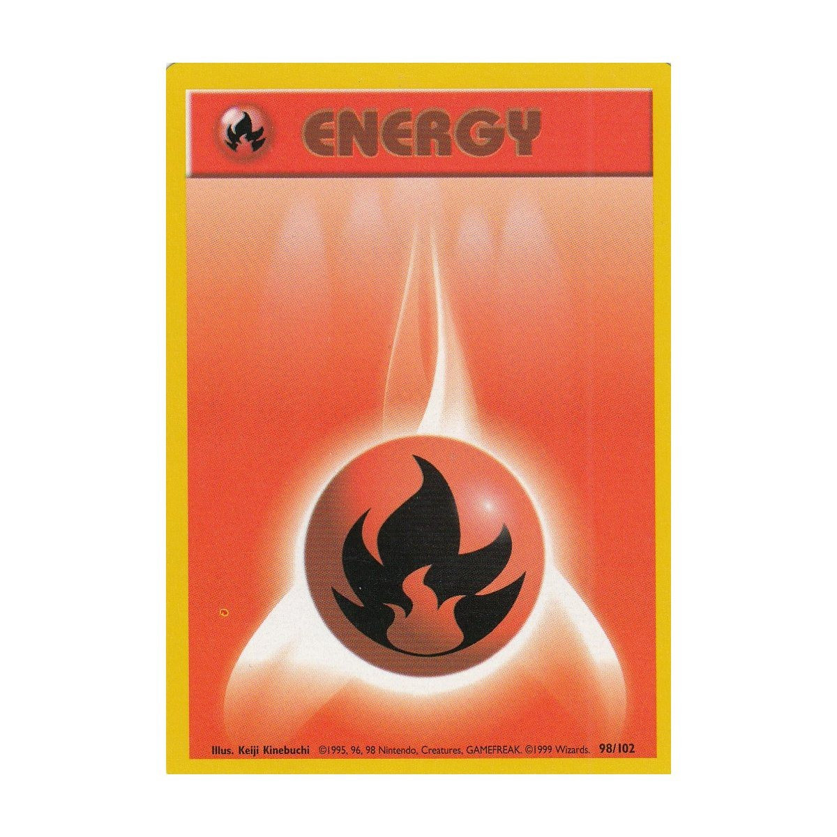 Pokemon Base Set Common Fire Energy #98 Shadowless Moderately Played、ToyWiz、kayou